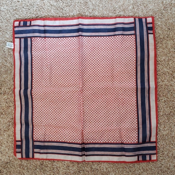 Red, White & Blue Vintage Scarf - Picture 4 of 6
